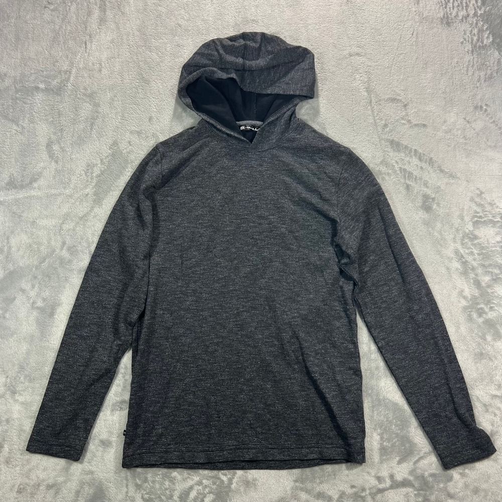 TravisMathew Seven Minute Hoodie Mens Small Charcoal Grey Pullover 1MT510 Golf